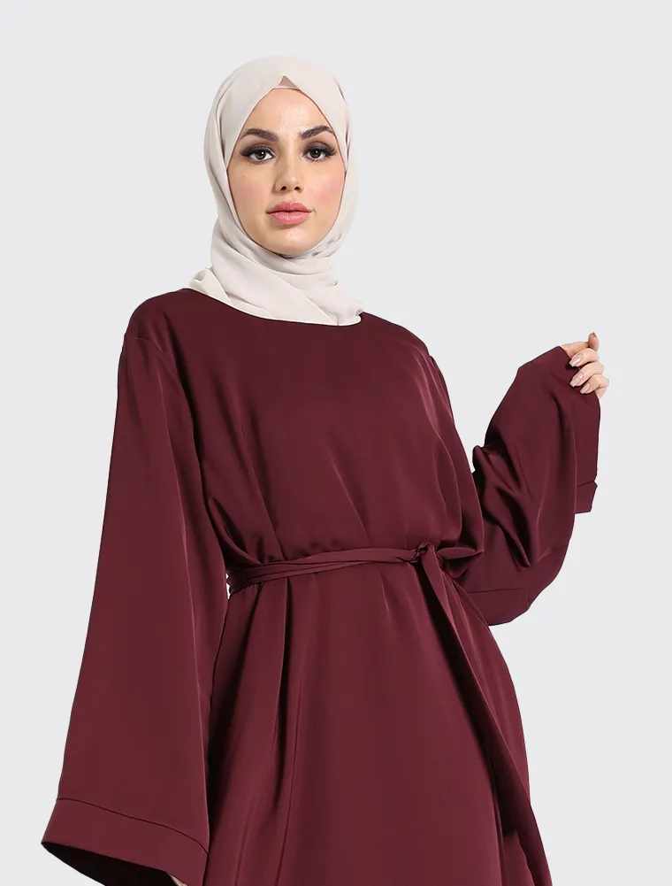 Plum Plain Abaya